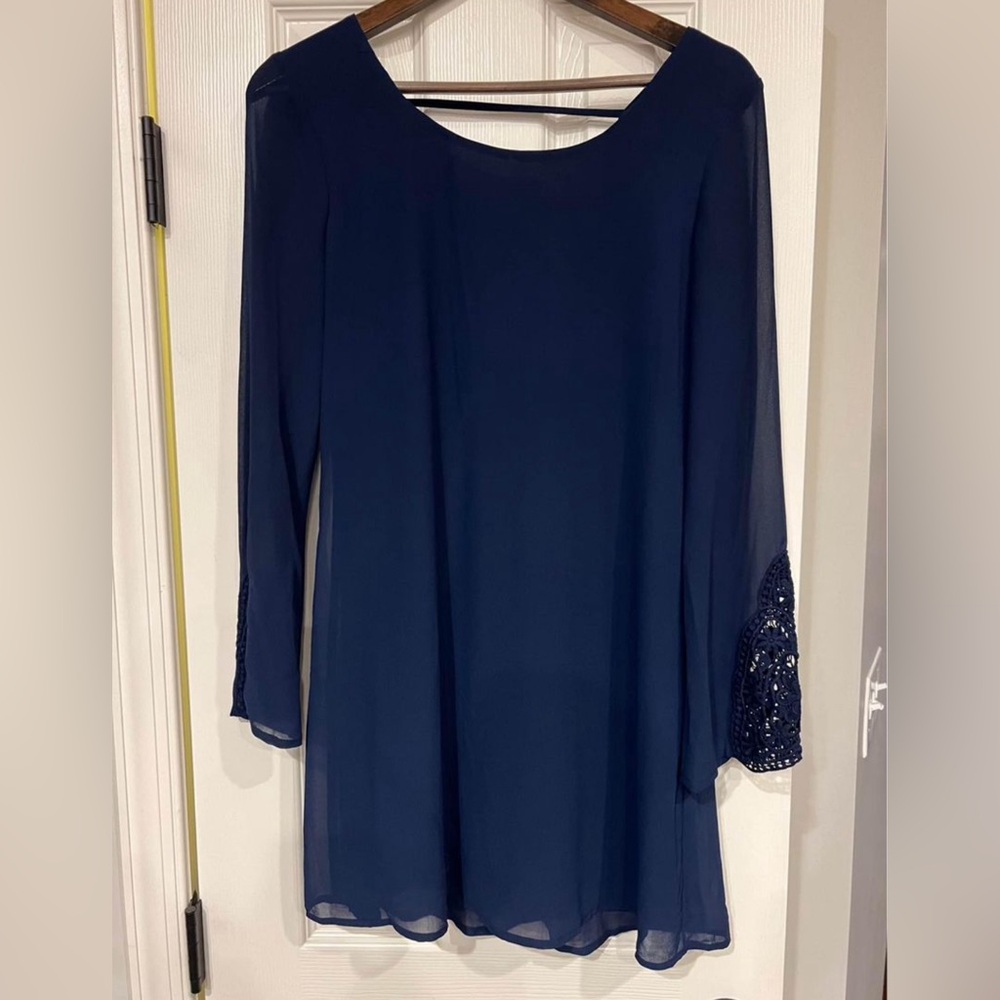 Short Flowy blue dress